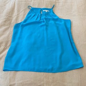 Violet & Claire Bright Blue Flowy Tank Top
